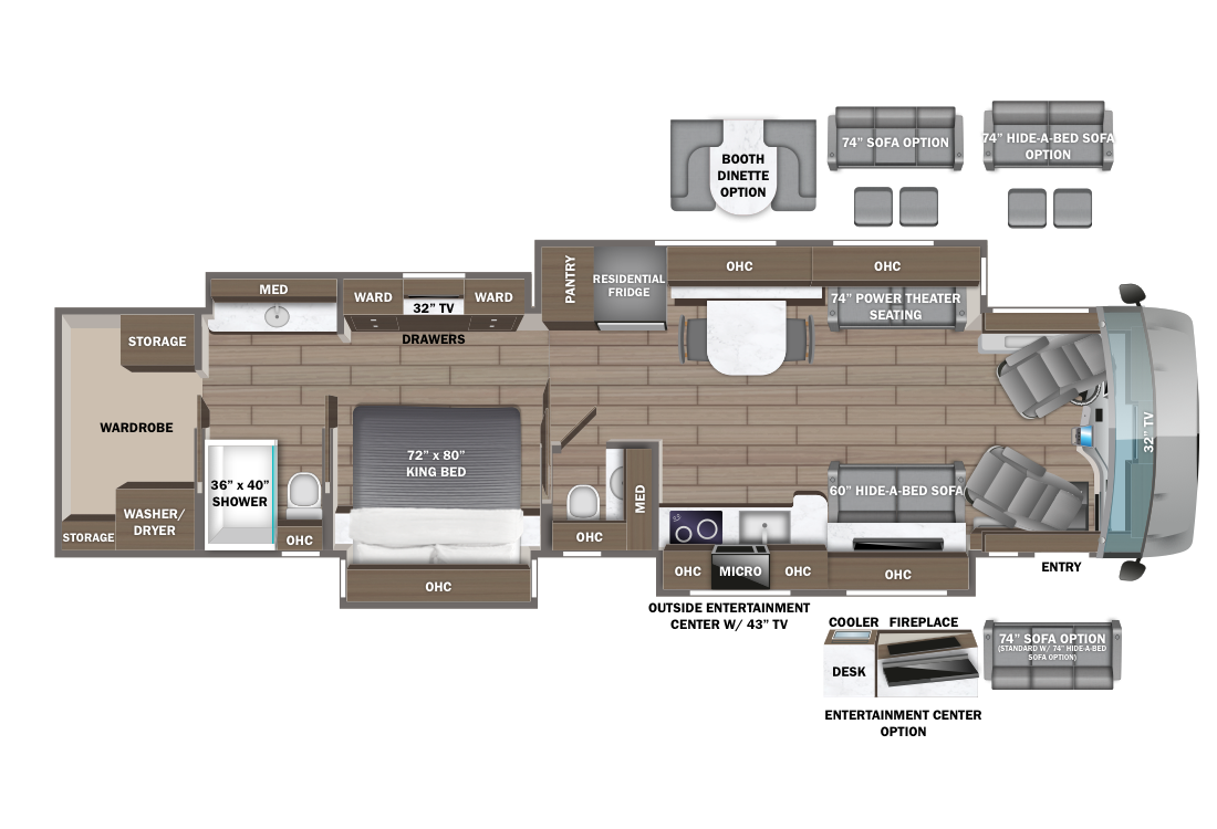 View 2024 Entegra Coach Aspire 44D complete specs and manufacturer brochures