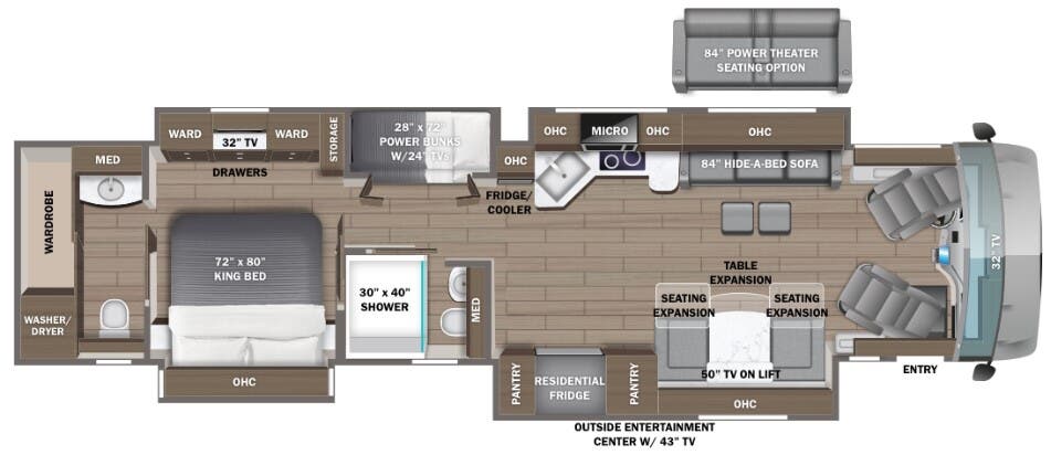 View 2024 Entegra Coach Aspire 44R complete specs and manufacturer brochures