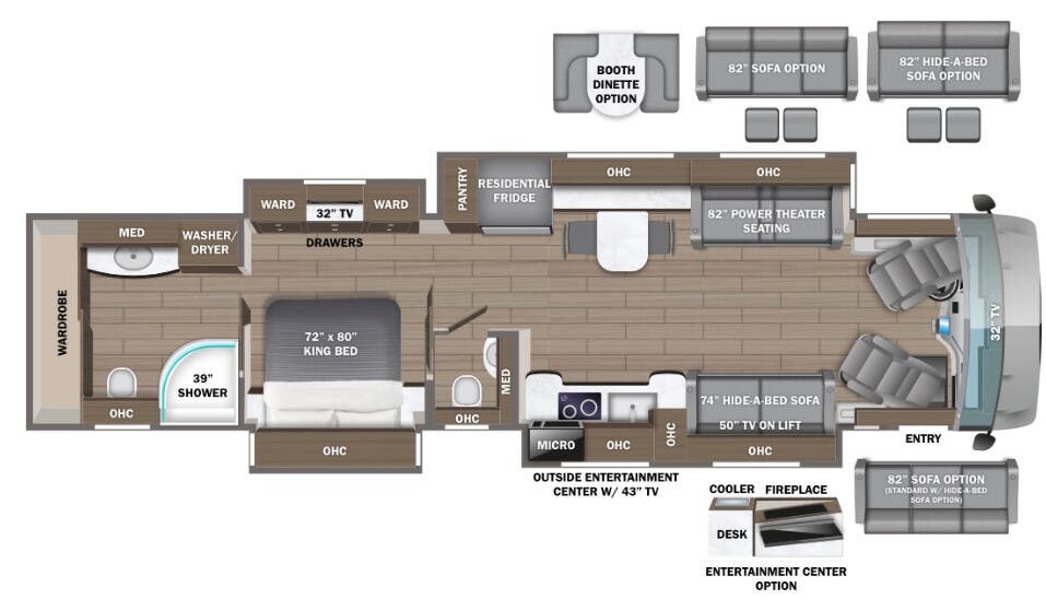 View 2024 Entegra Coach Aspire 44W complete specs and manufacturer brochures
