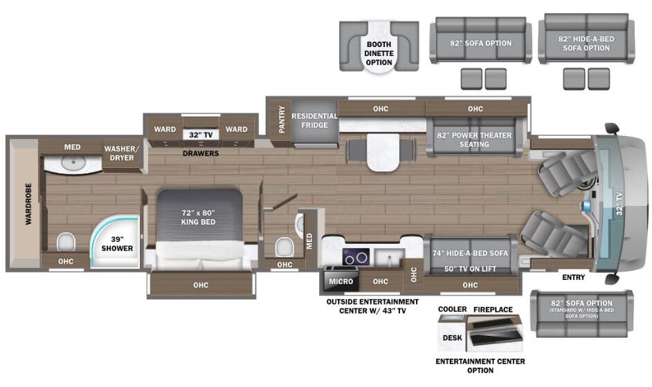 View 2024 Entegra Coach Aspire 44W complete specs and manufacturer brochures