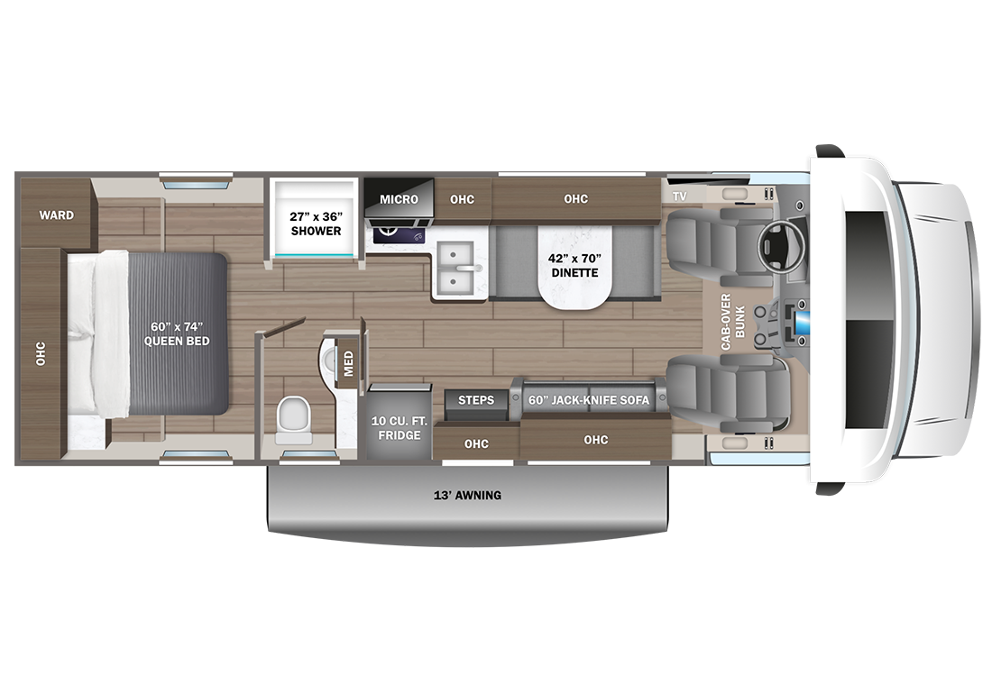 View 2024 Entegra Coach Odyssey SE 27NF complete specs and manufacturer brochures