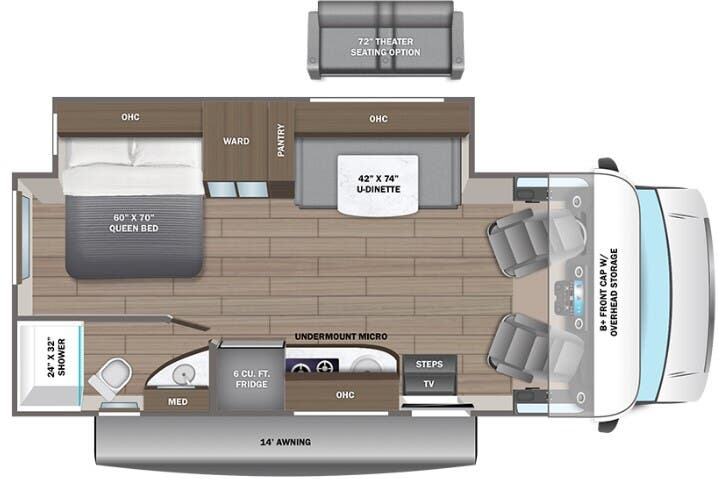View 2024 Entegra Coach Qwest 24L (Canada) complete specs and manufacturer brochures
