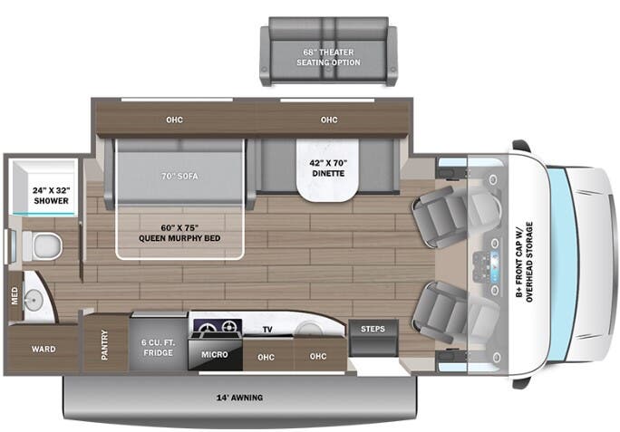 View 2024 Entegra Coach Qwest 24R (Canada) complete specs and manufacturer brochures