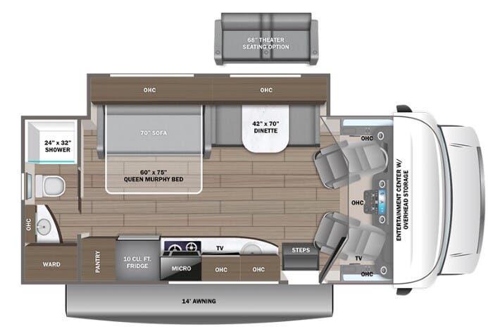 View 2024 Entegra Coach Qwest SE 24R (Canada) complete specs and manufacturer brochures