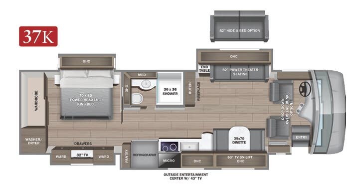 View 2024 Entegra Coach Reatta XL 37K complete specs and manufacturer brochures