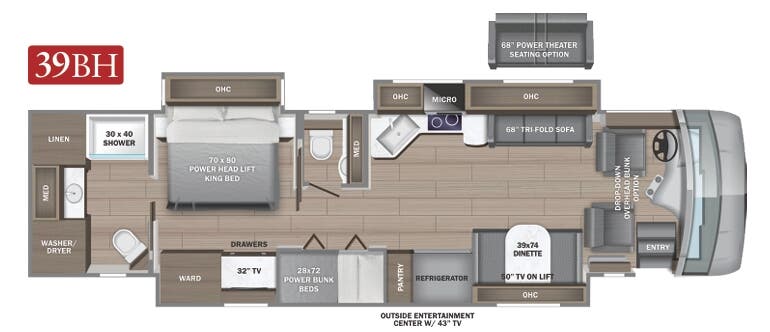 View 2024 Entegra Coach Reatta XL 39BH complete specs and manufacturer brochures