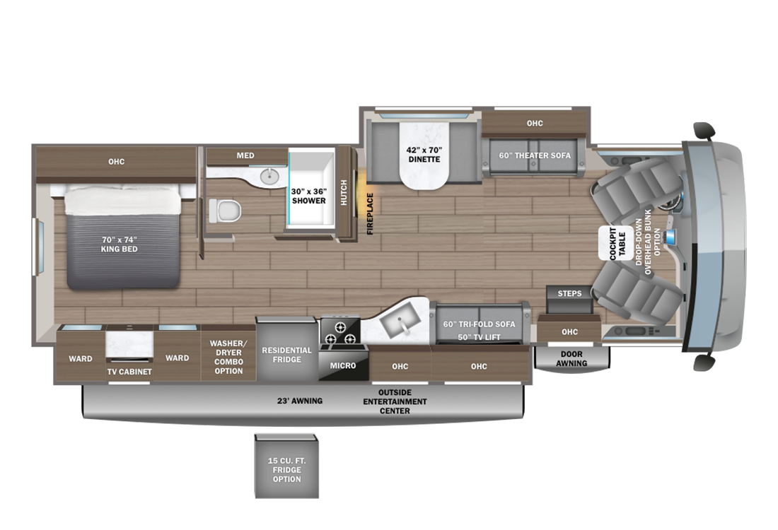 View 2024 Entegra Coach Vision XL 34G complete specs and manufacturer brochures