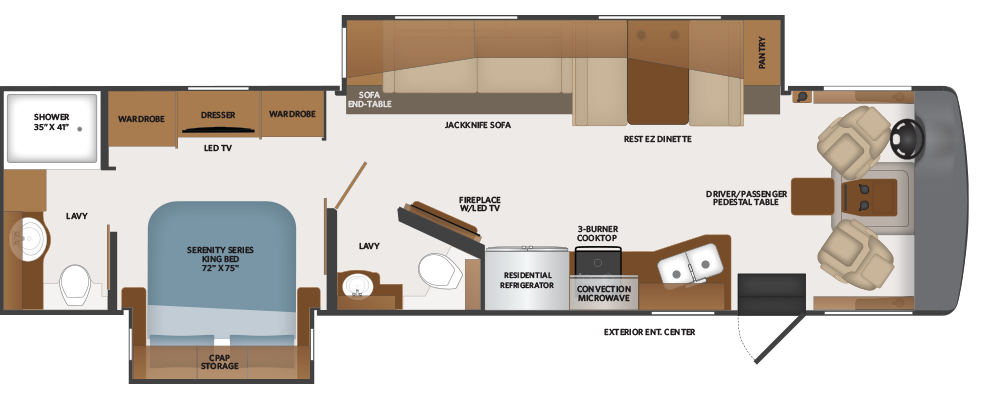 View 2024 Fleetwood Bounder 35K complete specs and manufacturer brochures