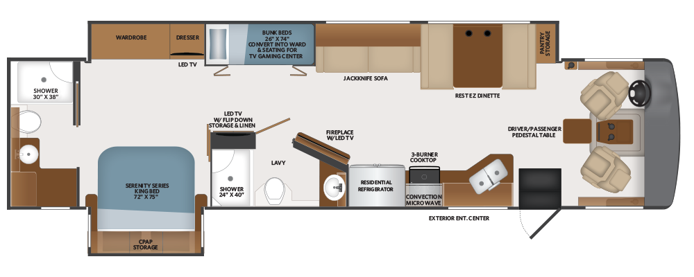 View 2024 Fleetwood Bounder 36F complete specs and manufacturer brochures