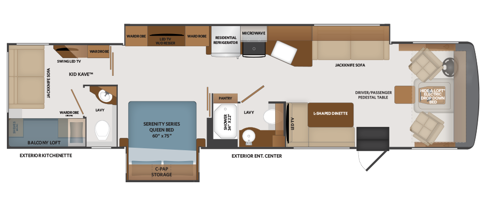 View 2024 Fleetwood Fortis 36Y complete specs and manufacturer brochures