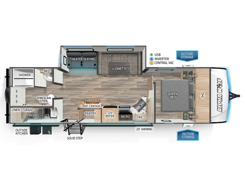 View 2024 Forest River Alpha Wolf 26RB complete specs and manufacturer brochures