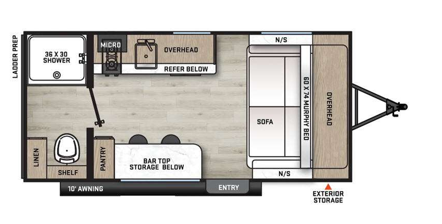 View 2024 Forest River Aurora Light 15RBX complete specs and manufacturer brochures