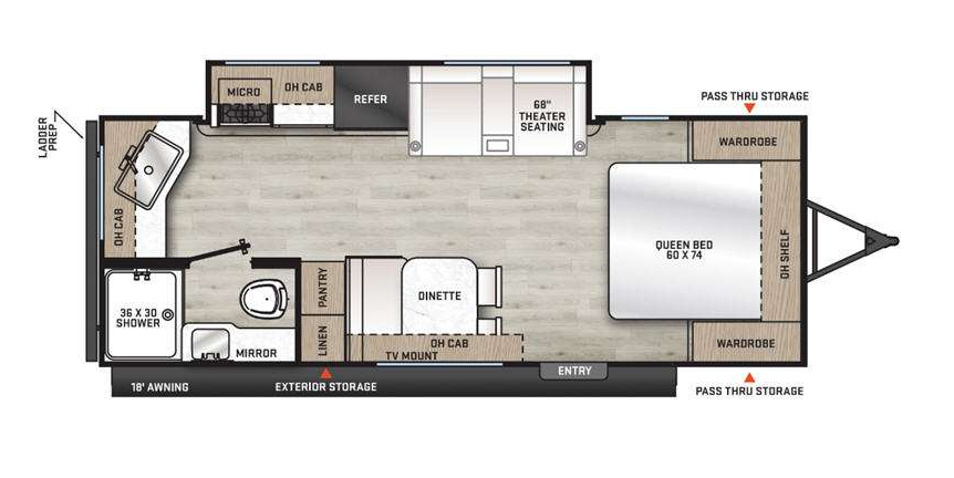 View 2024 Forest River Aurora Light 22MLS complete specs and manufacturer brochures