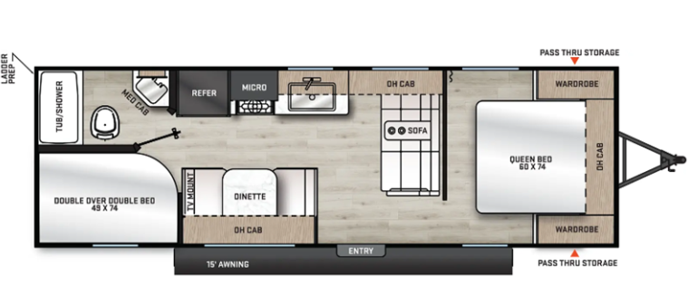 View 2024 Forest River Aurora Light 26BH complete specs and manufacturer brochures