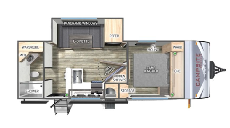 View 2024 Forest River Campsite Reserve 23CC complete specs and manufacturer brochures