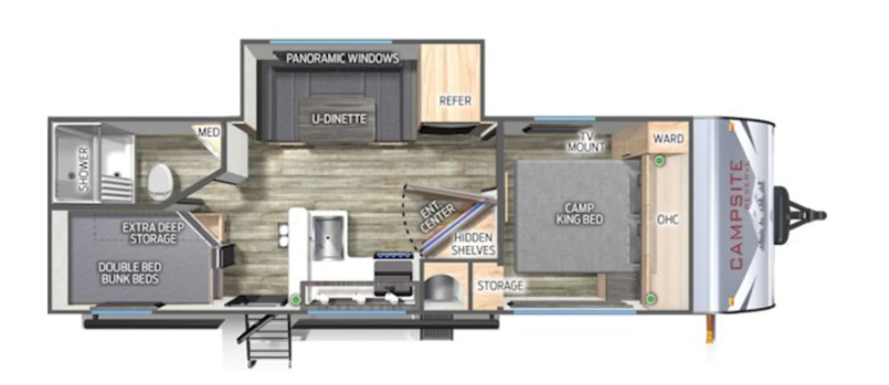 View 2024 Forest River Campsite Reserve 23LM complete specs and manufacturer brochures