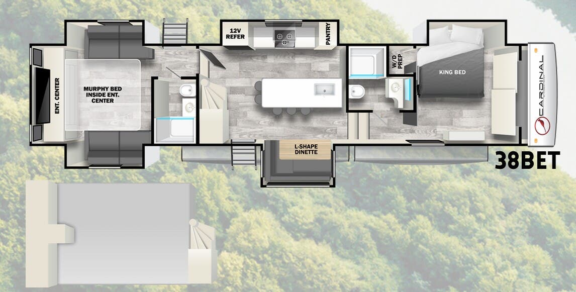 View 2024 Forest River Cardinal 38BET complete specs and manufacturer brochures