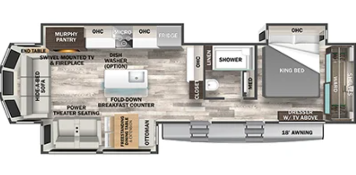 View 2024 Forest River Cedar Creek Cottage 40CRS complete specs and manufacturer brochures