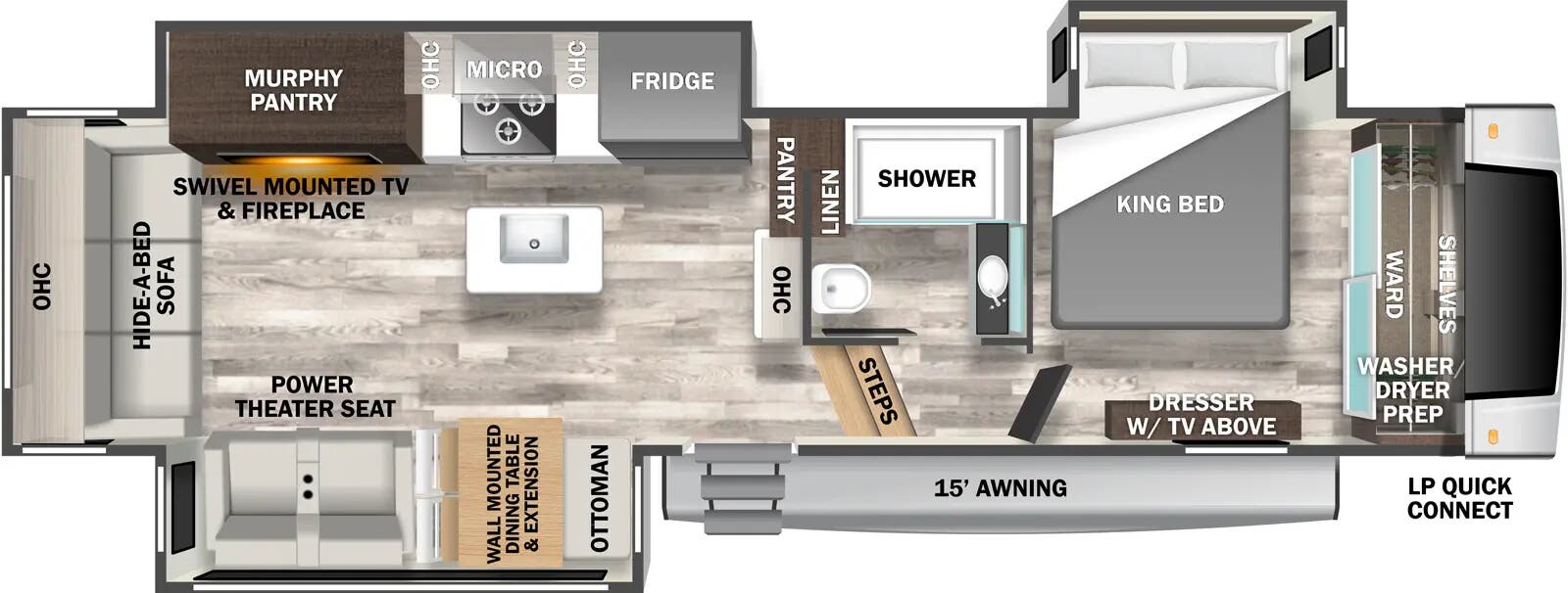 View 2024 Forest River Cedar Creek Experience 2925RL complete specs and manufacturer brochures