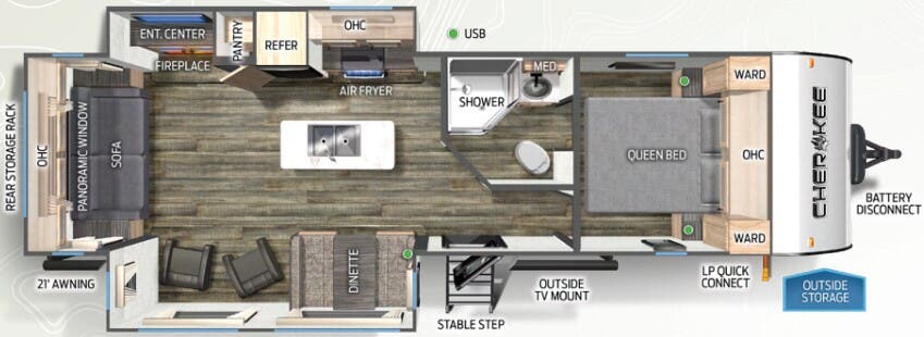 View 2024 Forest River Cherokee 274WK complete specs and manufacturer brochures