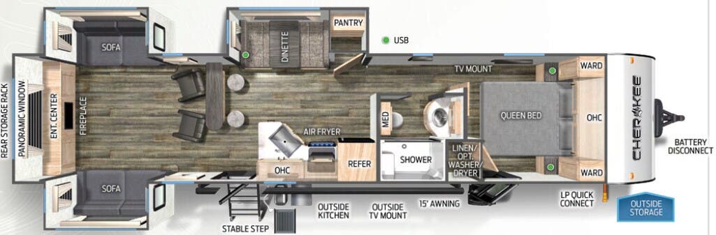 View 2024 Forest River Cherokee 306MM complete specs and manufacturer brochures