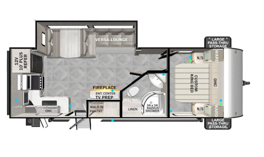 View 2024 Forest River EVO 2510RK complete specs and manufacturer brochures