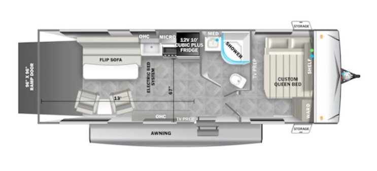 View 2024 Forest River EVO Lite 2110RTX complete specs and manufacturer brochures