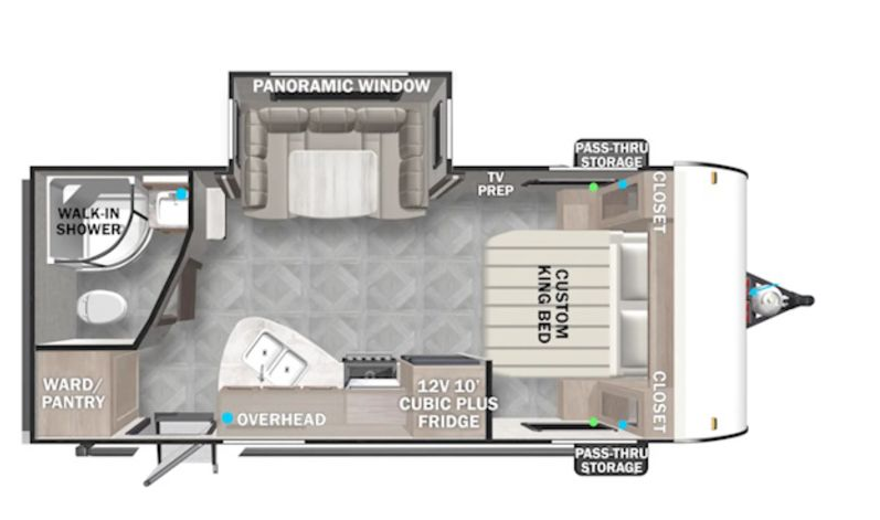 View 2024 Forest River EVO Lite 2160RBX complete specs and manufacturer brochures