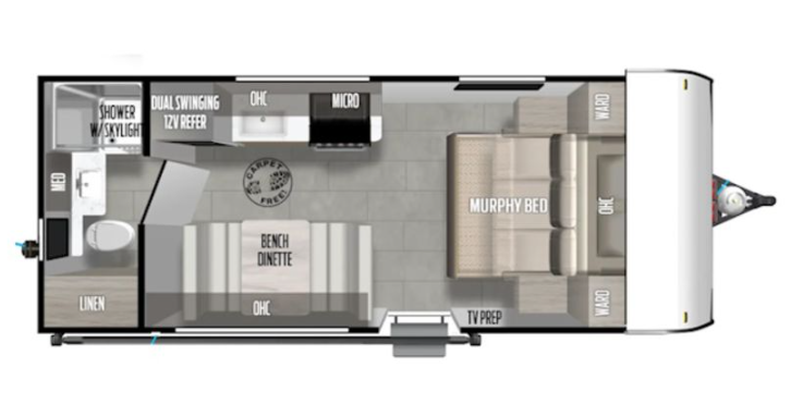View 2024 Forest River EVO Select 185RB complete specs and manufacturer brochures