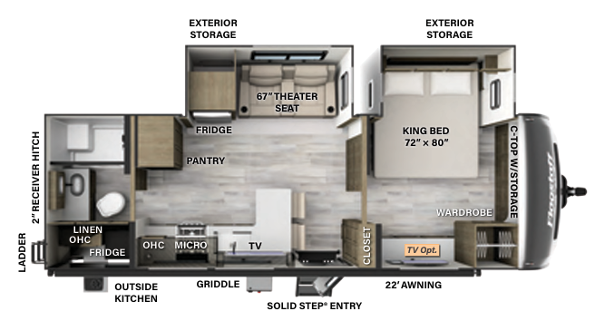 View 2024 Forest River Flagstaff Classic 826KBS complete specs and manufacturer brochures