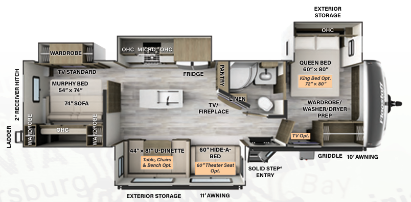 View 2024 Forest River Flagstaff Classic 832DBS complete specs and manufacturer brochures