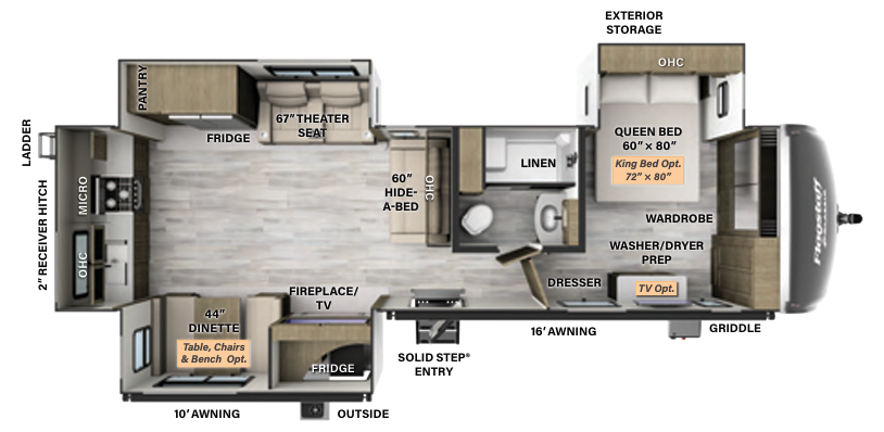 View 2024 Forest River Flagstaff Classic 832RKSB complete specs and manufacturer brochures