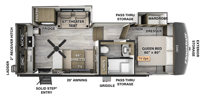 View 2024 Forest River Flagstaff Classic F282RD complete specs and manufacturer brochures