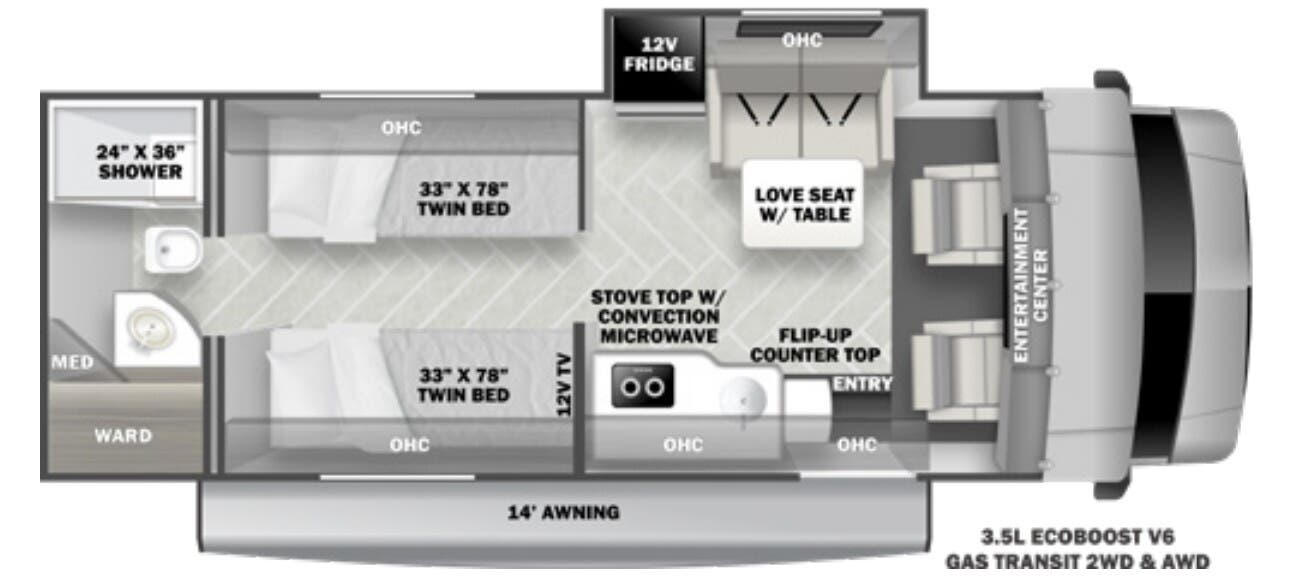 View 2024 Forest River Forester TS TS2371 complete specs and manufacturer brochures