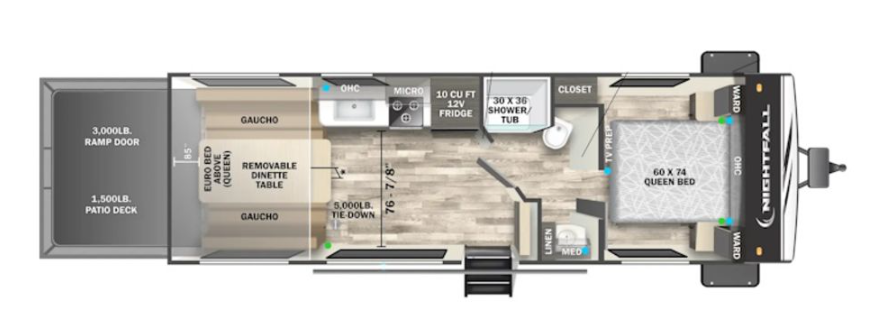 View 2024 Forest River Nightfall 25N complete specs and manufacturer brochures
