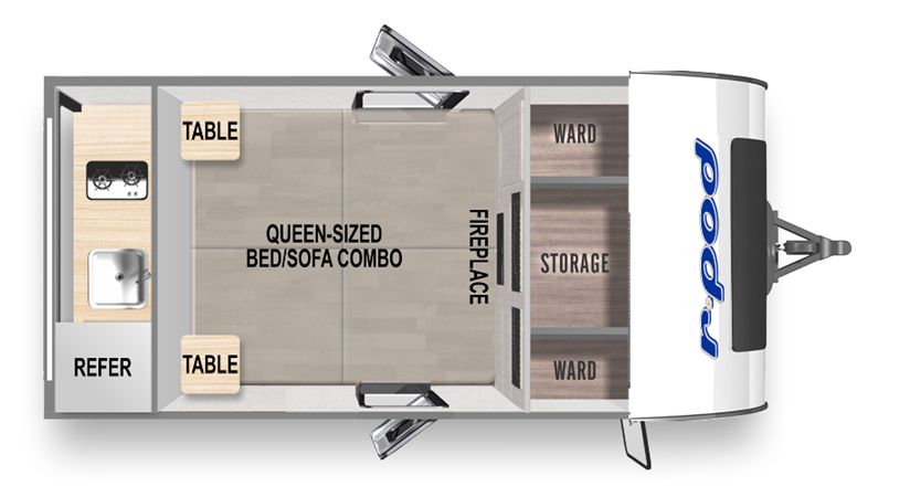 View 2024 Forest River R-Pod RP-107C complete specs and manufacturer brochures