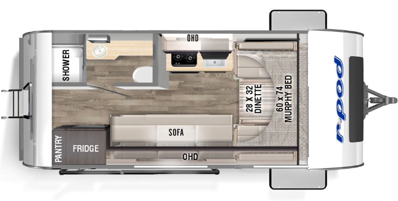 View 2024 Forest River R-Pod RP-153 complete specs and manufacturer brochures