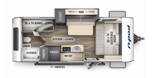 View 2024 Forest River R-Pod RP-193 complete specs and manufacturer brochures