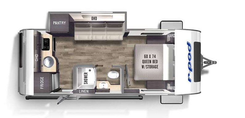 View 2024 Forest River R-Pod RP-196 complete specs and manufacturer brochures