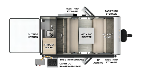View 2024 Forest River Rockwood Geo Pro G14D complete specs and manufacturer brochures