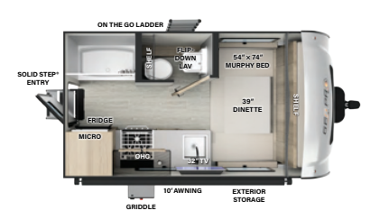 View 2024 Forest River Rockwood Geo Pro G15FD complete specs and manufacturer brochures