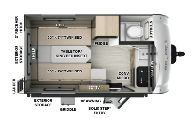View 2024 Forest River Rockwood Geo Pro G15TB complete specs and manufacturer brochures