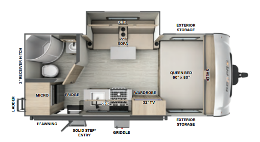 View 2024 Forest River Rockwood Geo Pro G19FBS complete specs and manufacturer brochures