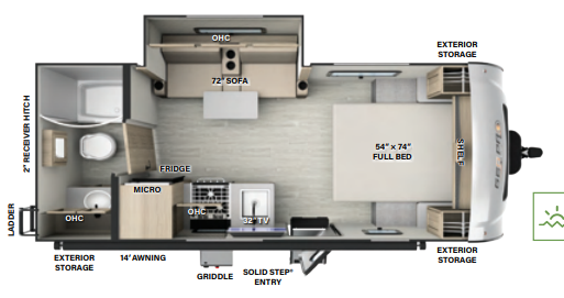 View 2024 Forest River Rockwood Geo Pro G20FBS complete specs and manufacturer brochures
