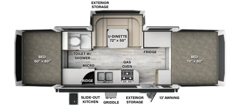 View 2024 Forest River Rockwood High Wall HW277 complete specs and manufacturer brochures