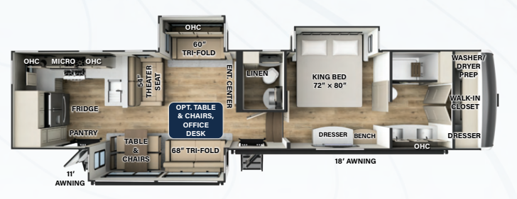 View 2024 Forest River Rockwood Luxury R384RK complete specs and manufacturer brochures