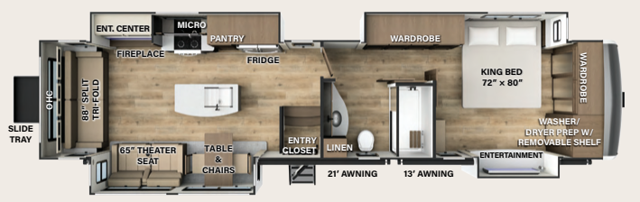 View 2024 Forest River Rockwood Luxury R393RL complete specs and manufacturer brochures