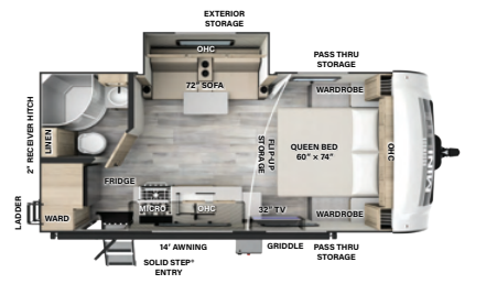 View 2024 Forest River Rockwood Mini Lite 2109S complete specs and manufacturer brochures