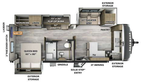 View 2024 Forest River Rockwood Signature 8264BHS complete specs and manufacturer brochures