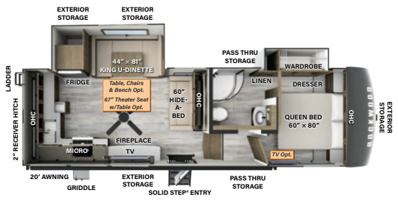 View 2024 Forest River Rockwood Signature R301RK complete specs and manufacturer brochures